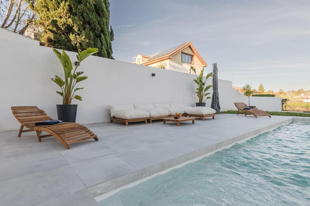Villa Con Piscina Privada Gelves Exteriér fotografie